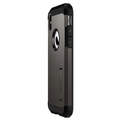 Spigen Tough Armor tok kihajtható támasszal iPhone X gunmetal színben - 5