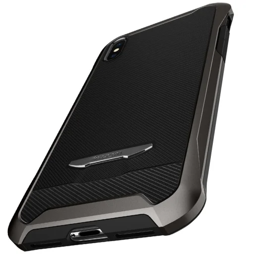 Spigen Reventon 360 fokozott védelmet nyújtó tok + kijelzővédő üvegfólia iPhone X gunmetal színben - 3