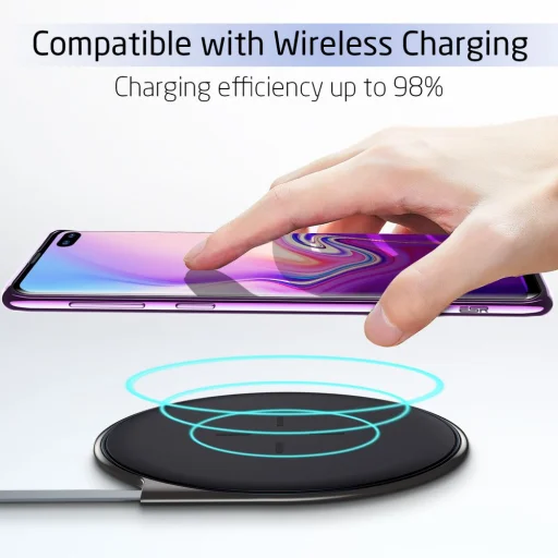 ESR Essential áttetsző tok Samsung S10 Plus lila színű kerettel - 6