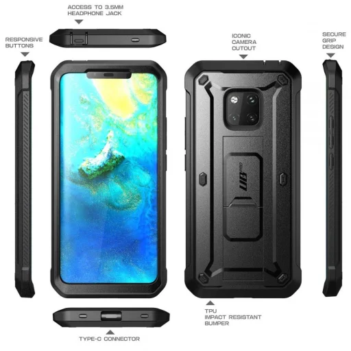 Supcase Unicorn Beetle Pro tok Huawei Mate 20 Pro fekete - 3