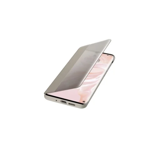 Huawei P30 Smart View gyári fliptok kijelző betekintéssel barna színben - 2