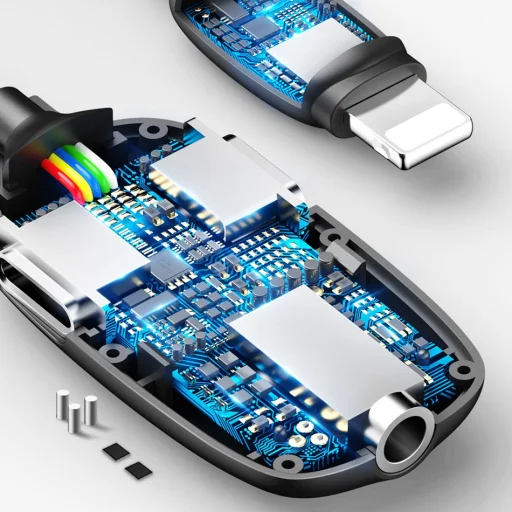 Baseus Audio Converter hub Lightning - 2 db Lightning, Jack 3.5mm fehér - 7