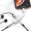 Baseus Audio Converter hub Lightning - 2 db Lightning, Jack 3.5mm fehér thumbnail