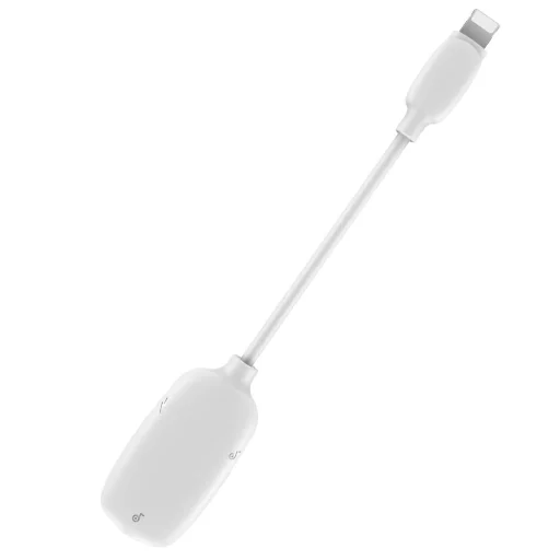 Baseus Audio Converter hub Lightning - 2 db Lightning, Jack 3.5mm fehér - 6