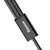 Baseus Rapid micro USB/ Lightning/ USB Type-C kábel 1,2m 3A fekete thumbnail