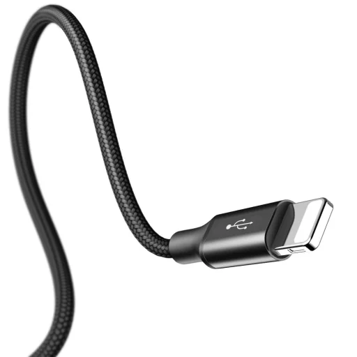 Baseus Rapid micro USB/ Lightning/ USB Type-C kábel 1,2m 3A fekete - 6