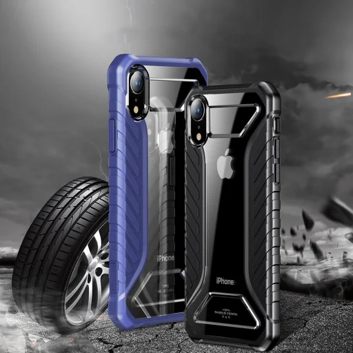 Baseus Michelin designer tok iPhone XR szürke - 9