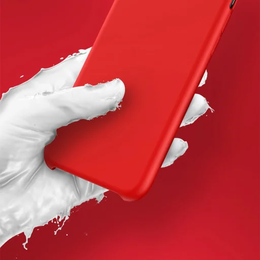 Baseus LSR szilikon tok iPhone XS MAX piros - 11