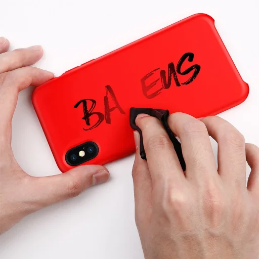 Baseus LSR szilikon tok iPhone XS MAX piros - 12