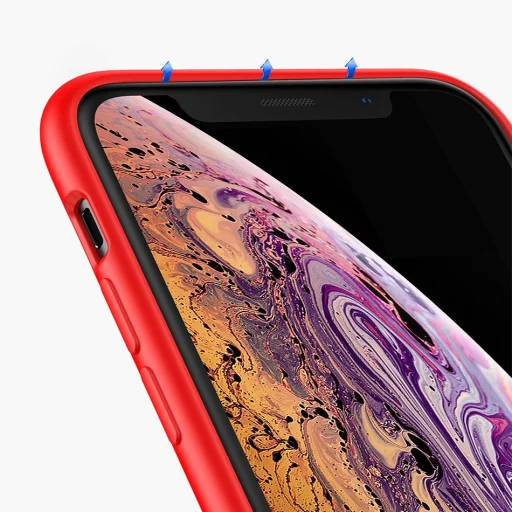 Baseus LSR szilikon tok iPhone XS MAX piros - 16