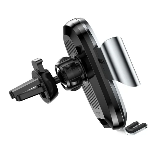 Baseus Smart Gravity univerzális szellőzőre erősíthető elektromos autós telefontartó ezüst - 3