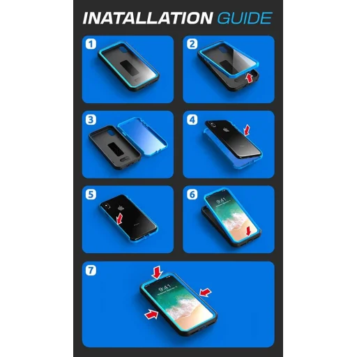 Supcase Unicorn Beetle Pro tok iPhone X/XS fekete - 8