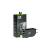 Green Cell QC 3.0 hálózati, fali töltő adapter 3 USB porttal, gyorstöltéssel fekete (CHAR03) thumbnail