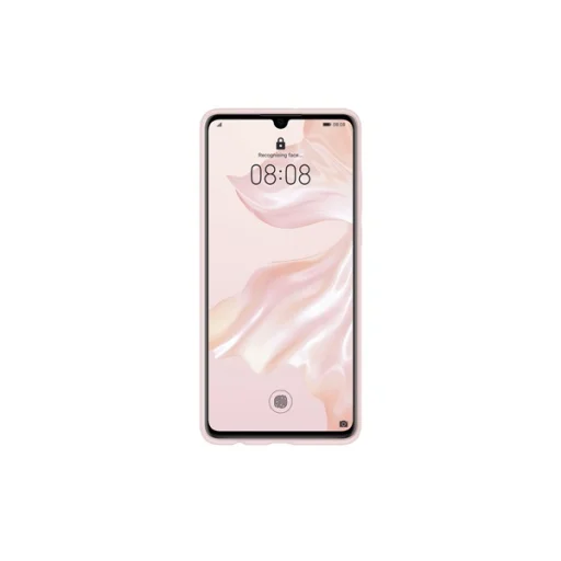 Huawei Car flexibilis szilikon tok fémbetéttel Huawei P30 rózsaszín - 3