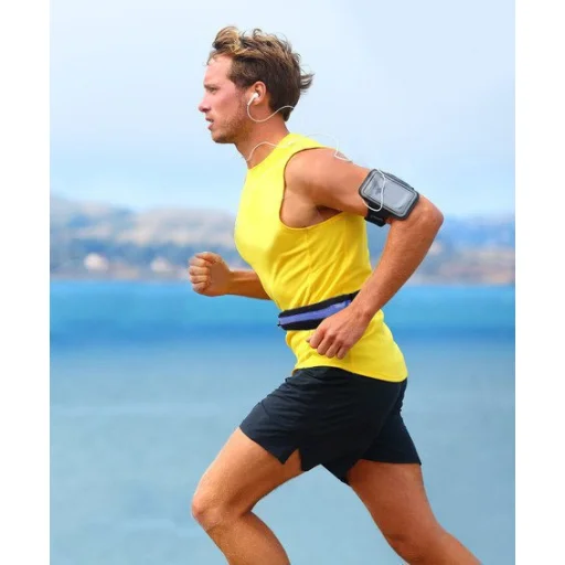 Két zsebes öv futáshoz zöld színben,derékpánt futáshoz - 3