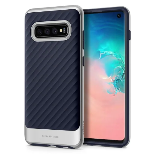 Spigen Neo Hybrid tok Samsung S10 arctic silver - 1