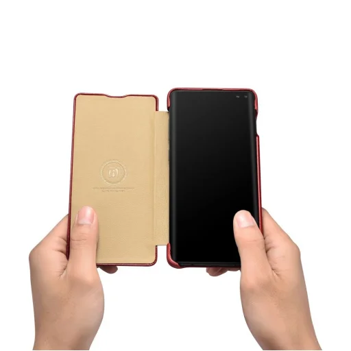 iCarer Vintage Samsung S10 piros - 9