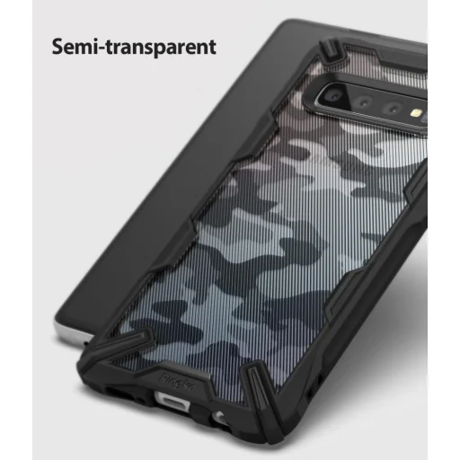 Ringke Fusion X PC tok TPU kerettel Samsung S10 camo/fekete - 3
