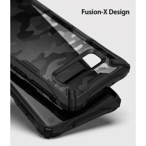 Ringke Fusion X PC tok TPU kerettel Samsung S10 camo/fekete - 5