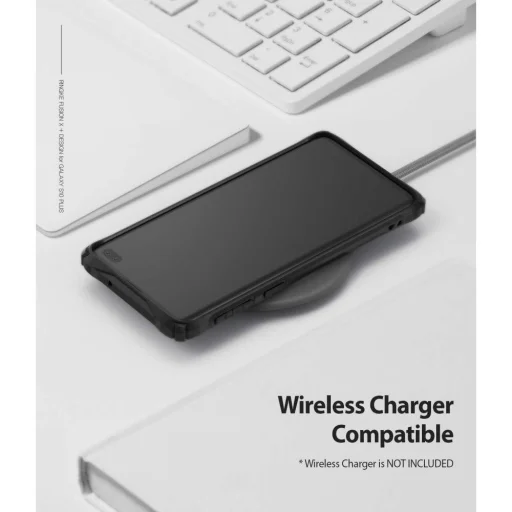 Ringke Fusion X PC tok TPU kerettel Samsung S10 Plus camo/fekete - 7