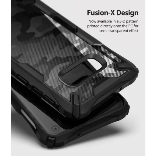 Ringke Fusion X PC tok TPU kerettel Samsung S10e camo/fekete - 3