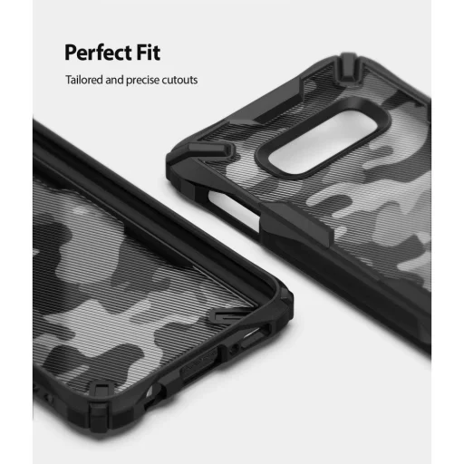 Ringke Fusion X PC tok TPU kerettel Samsung S10e camo/fekete - 4
