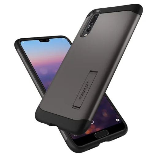 Spigen Slim armor tok Huawei P20 Pro gunmetal színben - 2