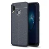 Litchi mintázatú flexibilis TPU tok Huawei P20 Lite kék thumbnail