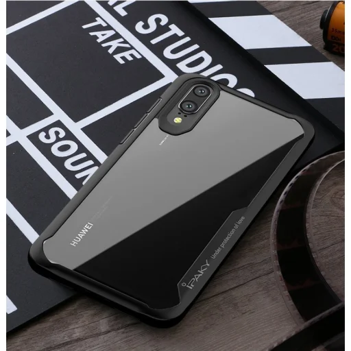 IPAKY Survival gél tok fokozott védelemmel Huawei P20 Lite fekete színben - 8