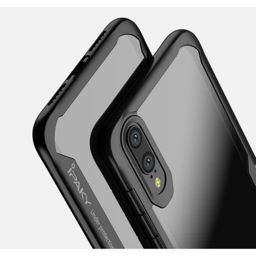 IPAKY Survival gél tok fokozott védelemmel Huawei P20 Lite fekete színben - 10