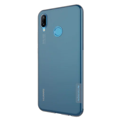Nillkin Nature ultravékony áttetsző TPU tok Huawei P20 Lite szürke színben - 4