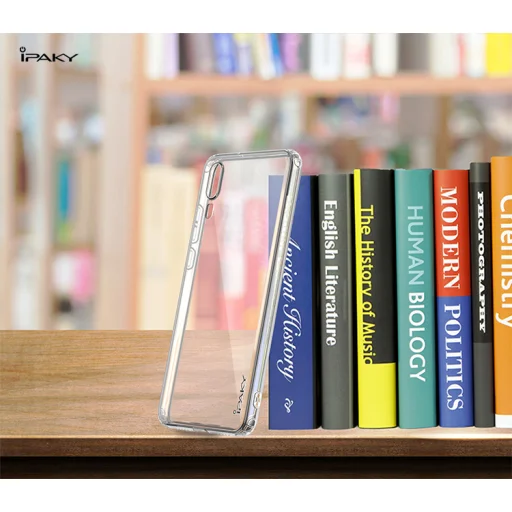 IPAKY Effort TPU tok és kijelzővédő Huawei P20 Lite áttetsző kialakításban - 9