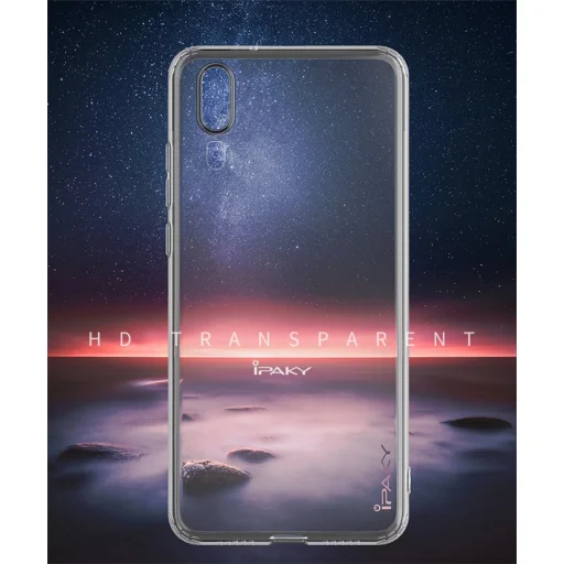 IPAKY Effort TPU tok és kijelzővédő Huawei P20 Lite áttetsző kialakításban - 11