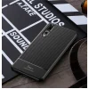 iPaky Carbon Fiber flexibilis TPU tok Huawei P20 Lite fekete thumbnail