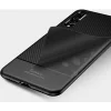 iPaky Carbon Fiber flexibilis TPU tok Huawei P20 Lite fekete thumbnail