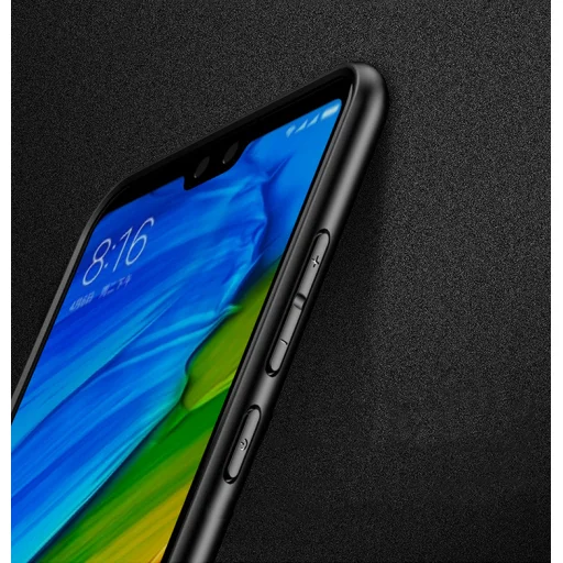 iPaky Carbon Fiber flexibilis TPU tok Huawei P20 Lite fekete - 4