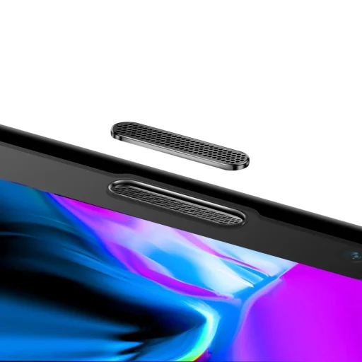 Baseus 3D kijelzővédő 9H Anti-Blue Light üvegfólia hangszóró védelemmel iPhone X/XS/11 Pro fekete - 2
