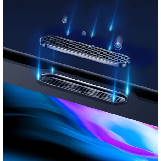 Baseus 3D kijelzővédő 9H Anti-Blue Light üvegfólia hangszóró védelemmel iPhone X/XS/11 Pro fekete - 9