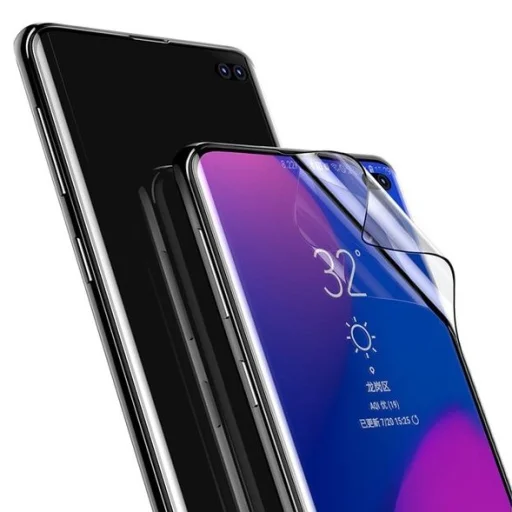 Baseus kijelzővédő PET fólia Samsung S10 fekete - 1