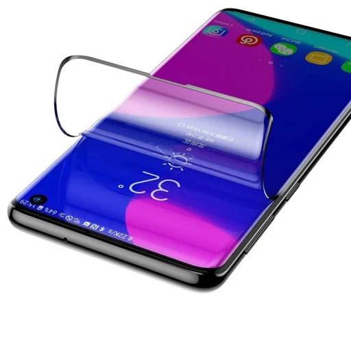 Baseus kijelzővédő PET fólia Samsung S10 fekete - 8