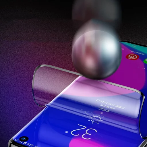 Baseus kijelzővédő PET fólia Samsung S10 fekete - 10