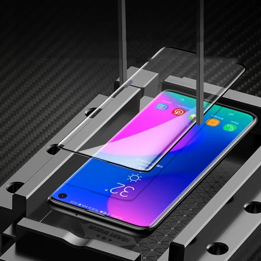 Baseus kijelzővédő PET fólia Samsung S10 fekete - 5