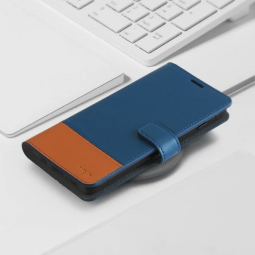 Ringke Wallet 2in1 bőr fliptok kártyatartóval Samsung S10e fekete/piros - 6