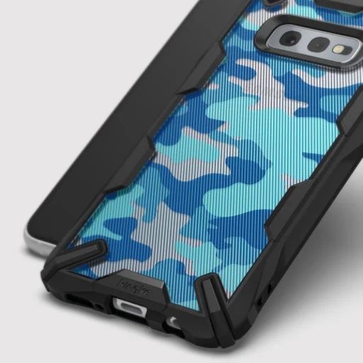 Ringke Fusion X PC tok TPU kerettel Samsung S10e Hexagon mintával fekete színben - 4