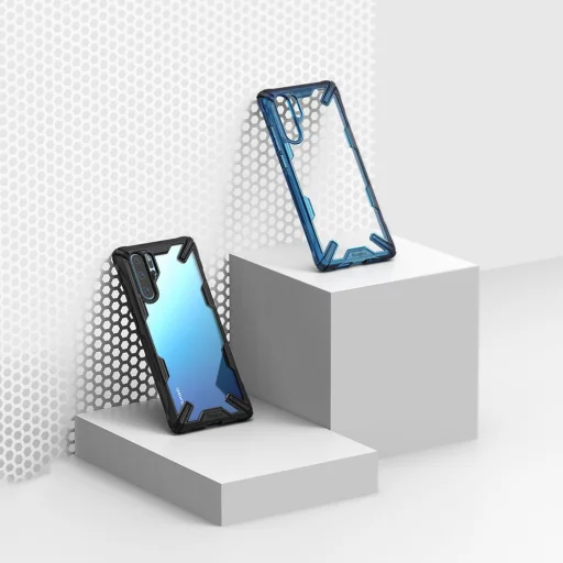 Ringke Fusion X PC tok TPU kerettel Huawei P30 Pro fekete színben (FXHW0015) - 4