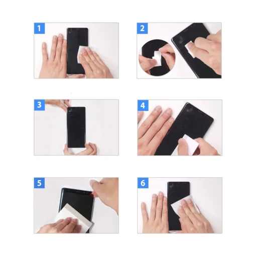 Huawei P Smart 2019 Ringke Invisible Defender ID 0.33 mm 9H kijelzővédő üvegfólia fekete - 10