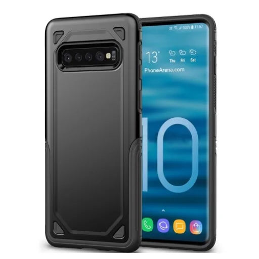 Fokozott védelmet biztosító tok Samsung S10 fekete - 1