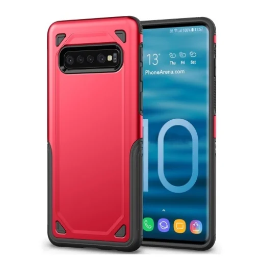 Fokozott védelmet biztosító tok Samsung S10 Plus piros - 1