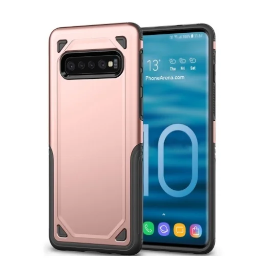 Fokozott védelmet biztosító tok Samsung S10 Plus rózsa arany - 1