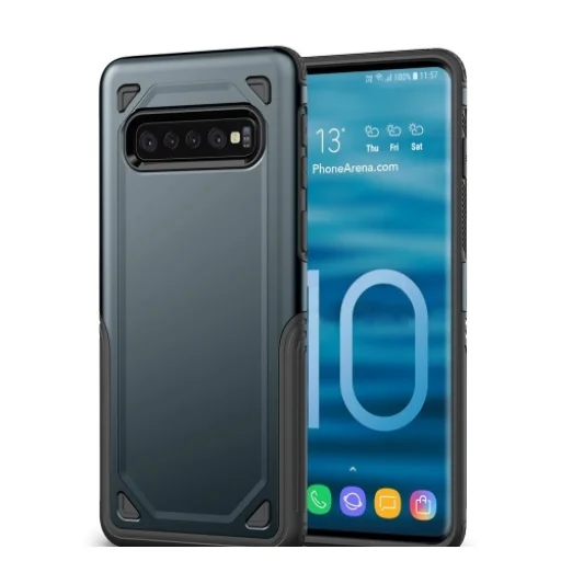 Fokozott védelmet biztosító tok Samsung S10 sötétkék - 1